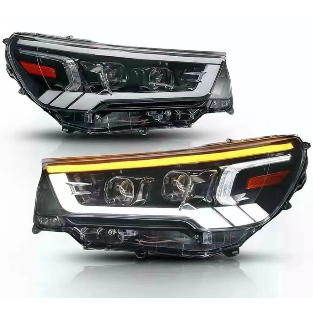 

New Style Off-Road Parts Front Car Bumpers ABS Grille Black Body kits For toyota hilux 2016 Upgrade To GR SPORT 2023