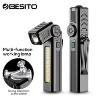 Multi-functional portable work light Rotating work light lighting magnetic repair light USB charging repair light super bright