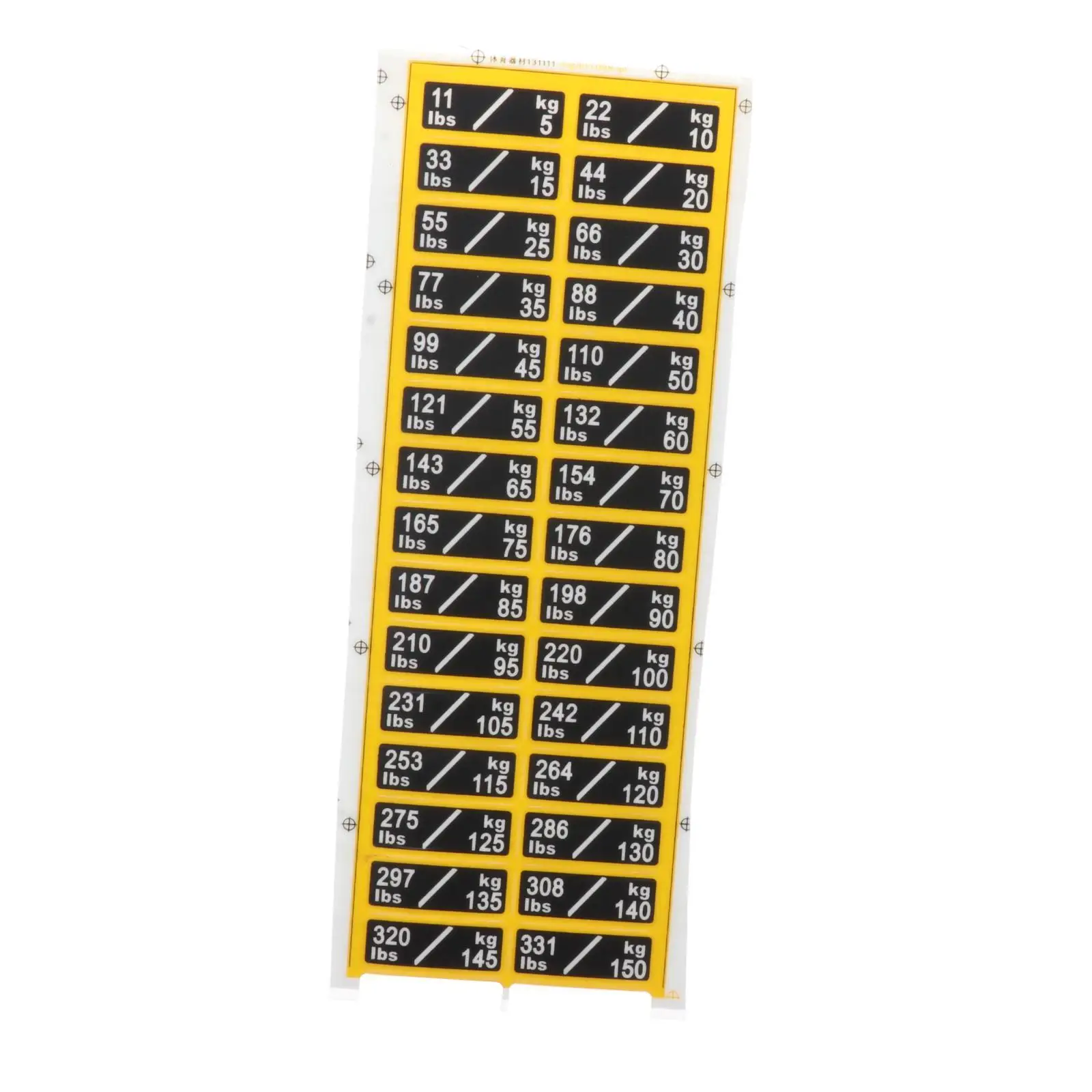 Gym Equipment Weight Stack Labels Orange Number Stickers Strength Training Block Tags for Home Fitness Setup