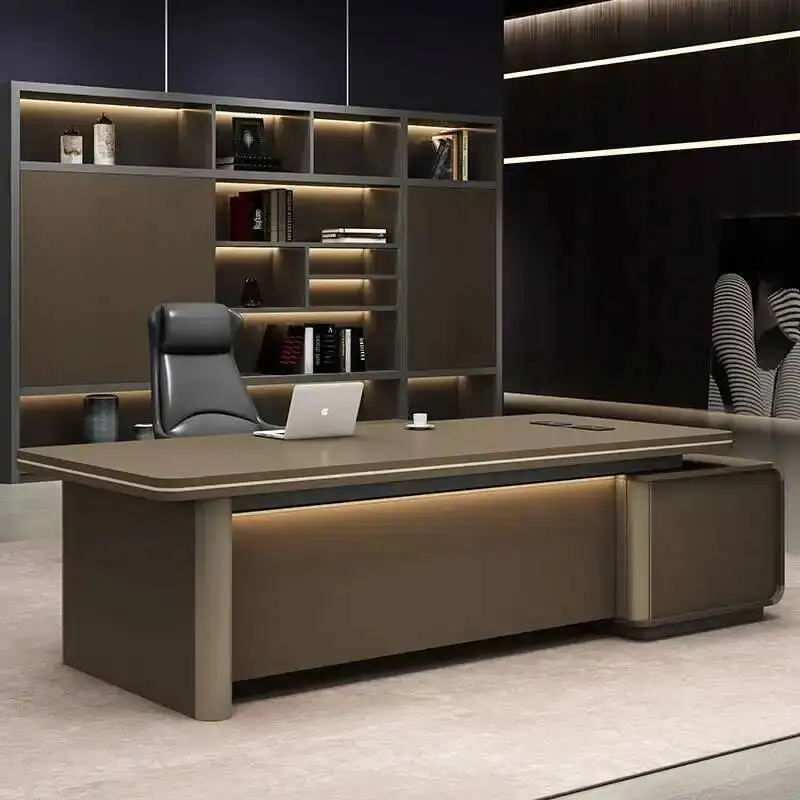 Bureau d'angle européen debout combinaison moderne réception bureau créativité haute qualité Escritorio meubles de bureau