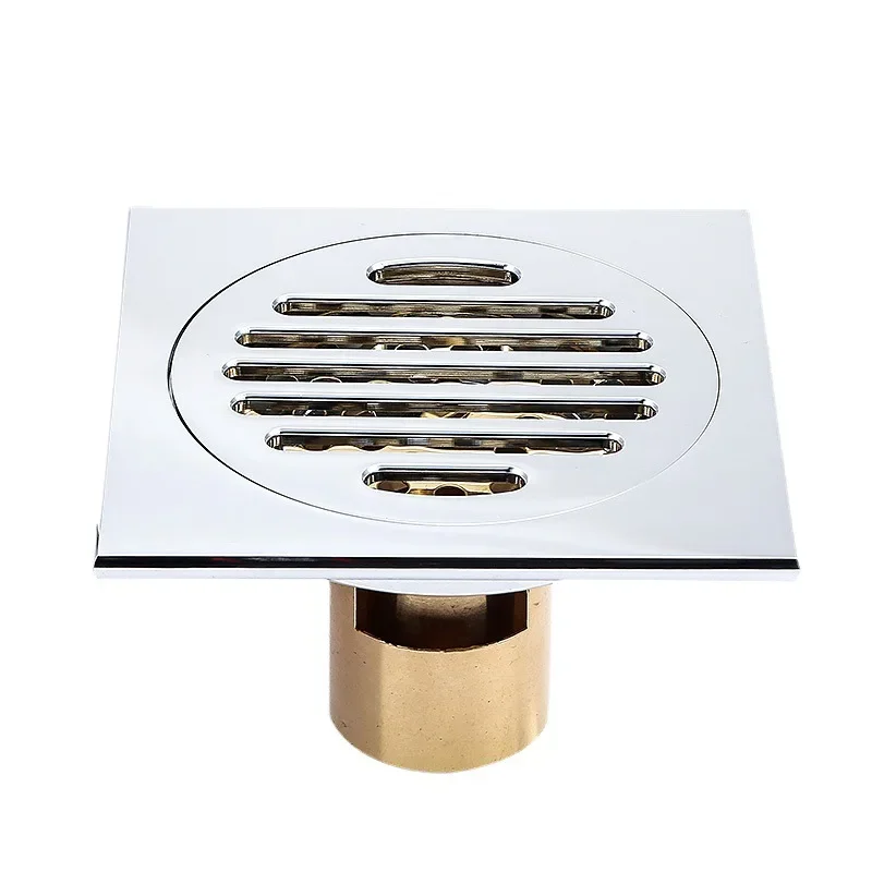 Ultra-thin all-copper pipe floor drain deodorizer Magnetic suspension thickened washing machine dual-purpose deodorant