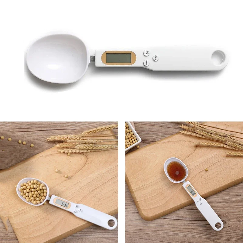 

Ложка для взвешивания, домашний кухонный инструмент, электронный измерительный инструмент для кофе, еды, муки, порошка для выпечки, ЖК-дисплей, цифровые измерения, регулируемые