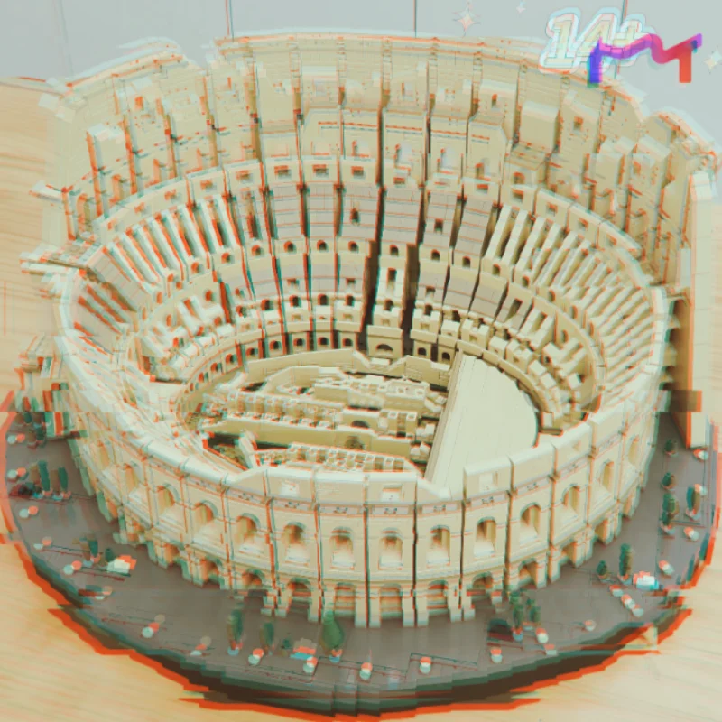 Colosseum Italy Historic Landmarks Architectural 9036pcs In Stock Building Blocks Display Models Collector Edition Holiday Gifts