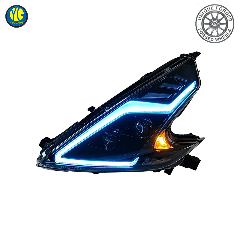 26 Style For 2015 Nissan 370z Headlight 2009 2021 Auto Part Front Light Lamp Upgrade LED 370z Headlights Rgb