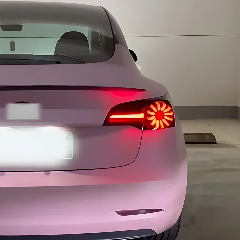 Auto-Rücklichter-Baugruppe für Tesla Model 3, Modell Y 2019–2023, LED-Auto-Rückleuchten, Upgrade von Bremslicht-Zubehör im Martin-Stil
