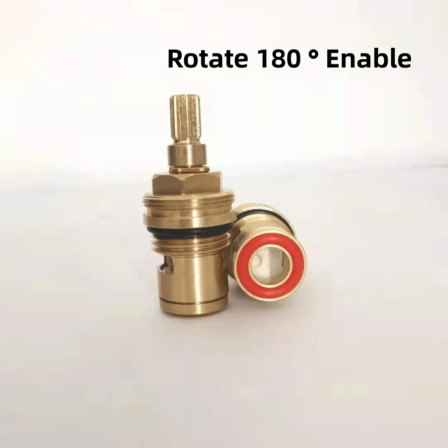 

Термостатический смеситель для ванны и душа с двойной ручкой, вращающийся на 180 градусов медный сердечник клапана, совместимый с Grohe