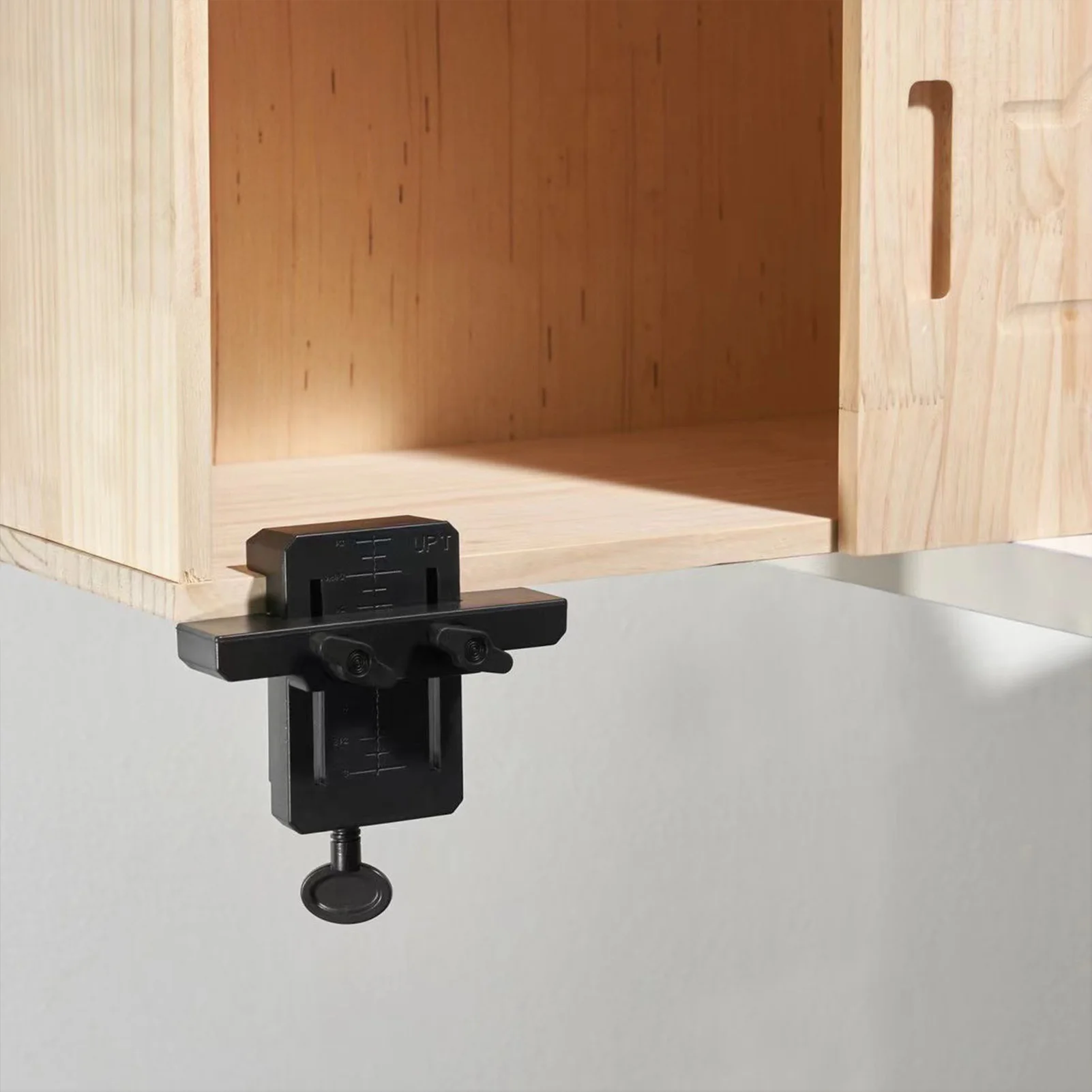 Cabinet Door Installation Positioner with Precise Measurement and Marking Design Suitable for Kitchens Bathrooms