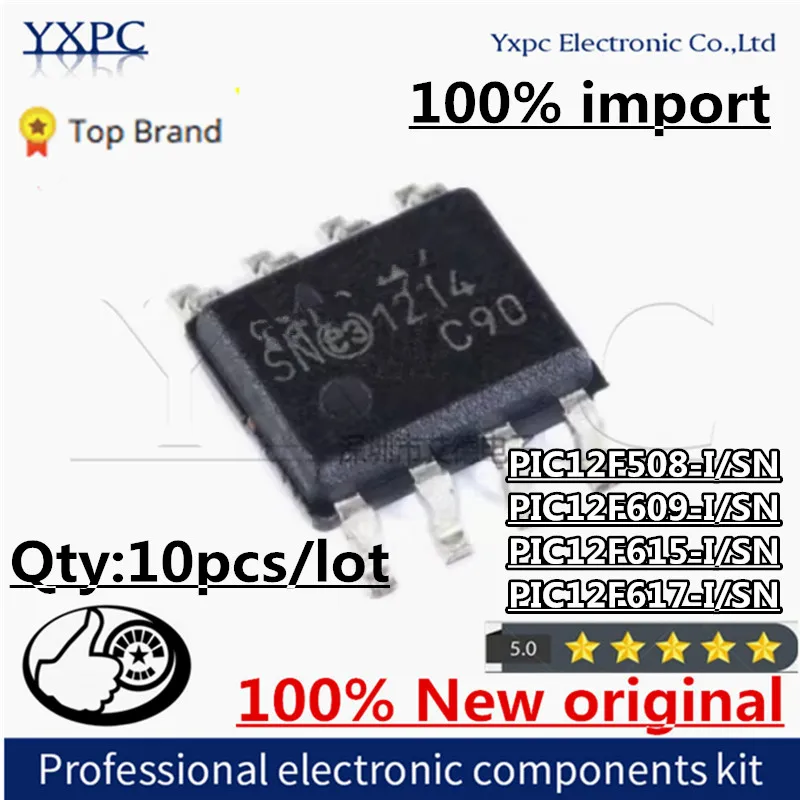 

100% New Imported Original PIC12F508-I/SN12F508I PIC12F609-I/SN 12F609I PIC12F615-I/SN 12F615I PIC12F617-I/SN 12F617I SOP-8