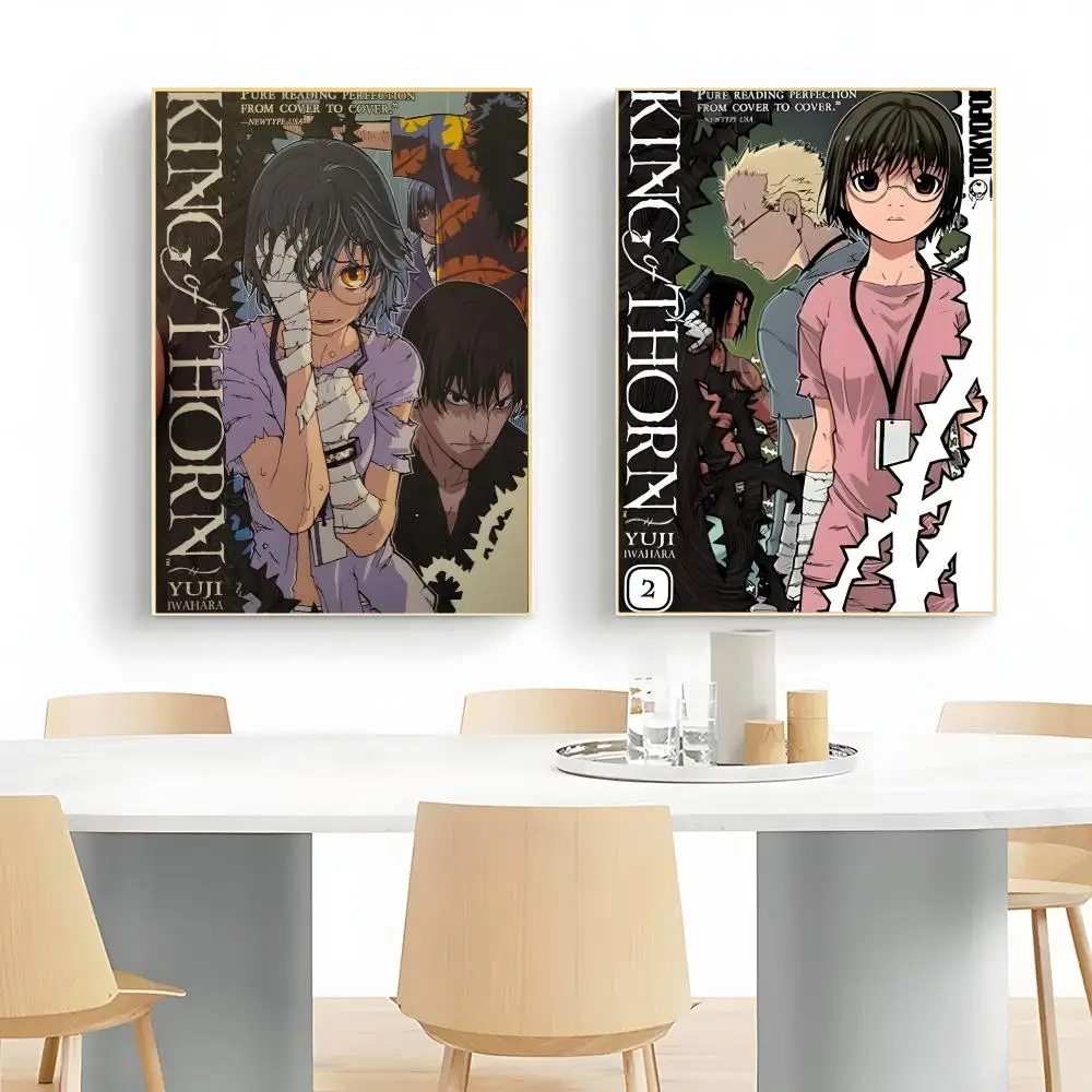Monster Anime K-King Of Thorn Poster Frameless Peel-and-Stick Removable Wall Art Print