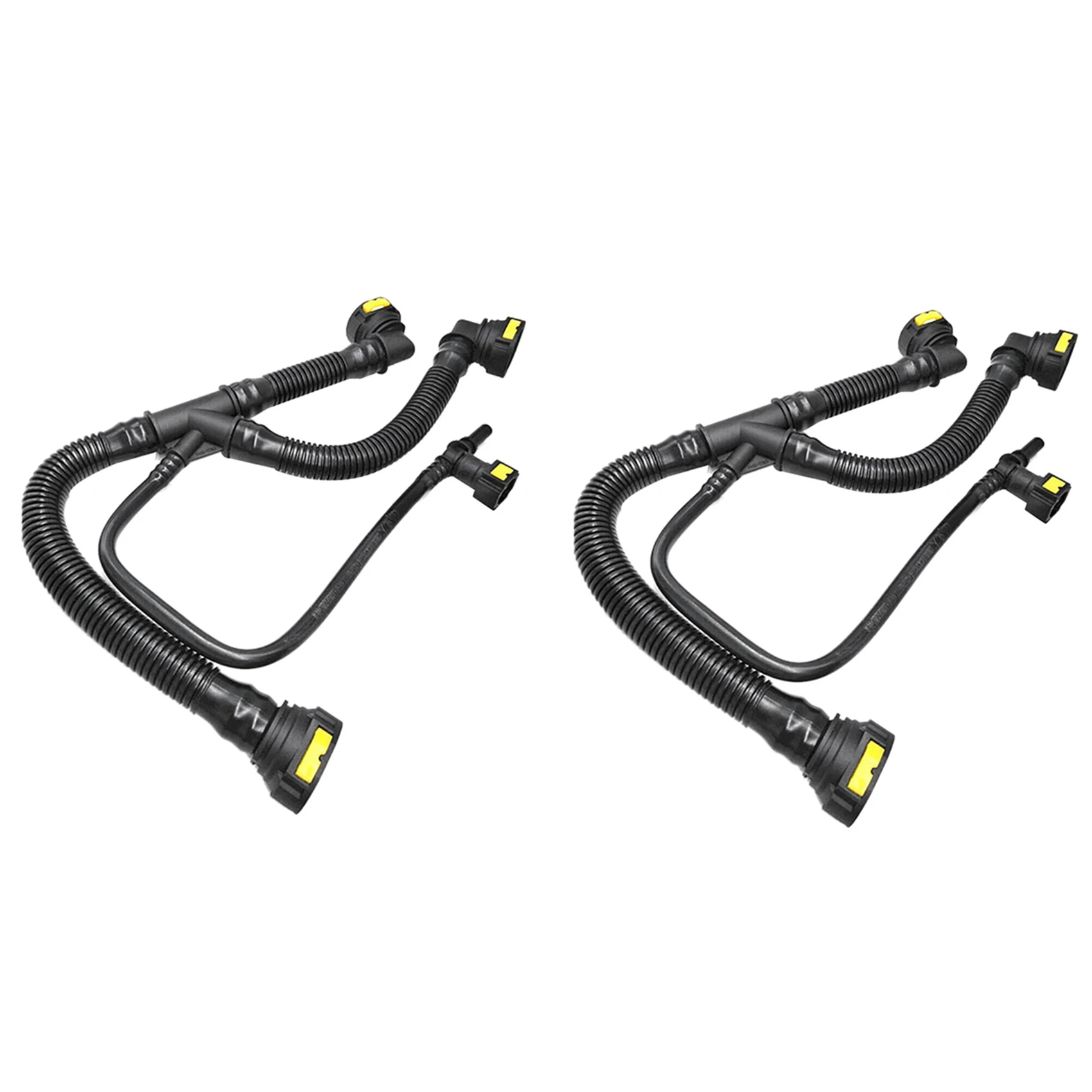 2X Car Engine Crankcase Breather Hose Pipes For 206 207 307 308 408 Citroen 1.6 16V 1192W0 9675884280
