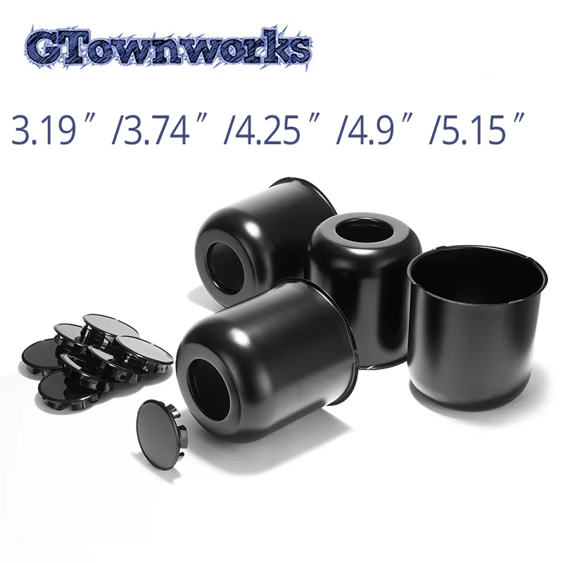 

GTownworks 4 шт./2 шт. 81 мм/3,19 дюйма, ступица из нержавеющей стали, нажимные центральные колпаки для прицепов, грузовиков, внедорожников, колесные диски RV, нажимная сталь