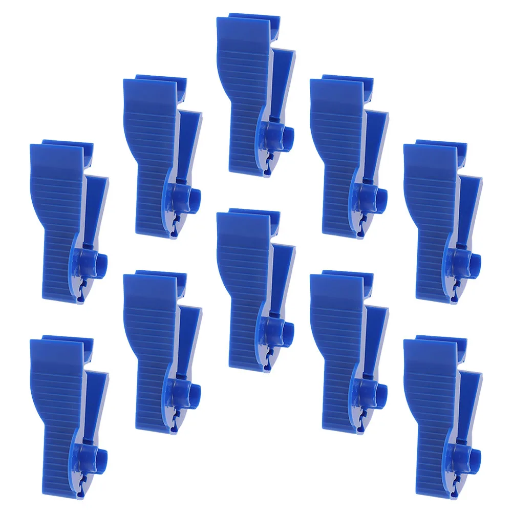 10Pcs Peritoneal Tubing Clamps Safe ABS Material Flow Control Clip for Peritoneal Dialysate Management Blue Fixator