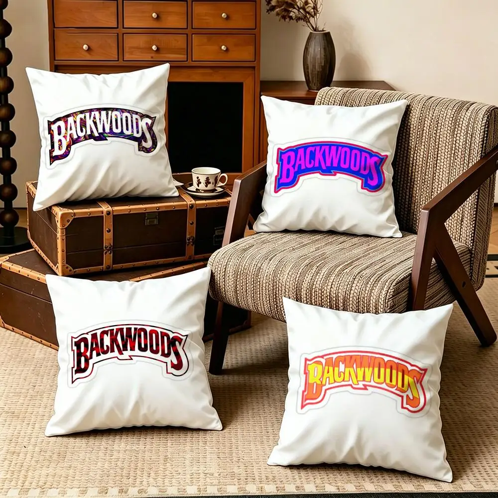 Brand-BackwoodsS Cushion Cover Soft Velvet Cushion Cover Set 4Pcs 50x50 45x45 Zipper Pillowcase for Home Decor