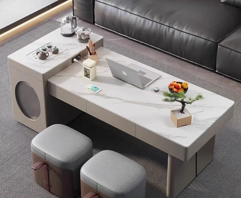 Insel, Couchtisch, Kombination, Teleskop, Wohnzimmer, Smart, Zuhause