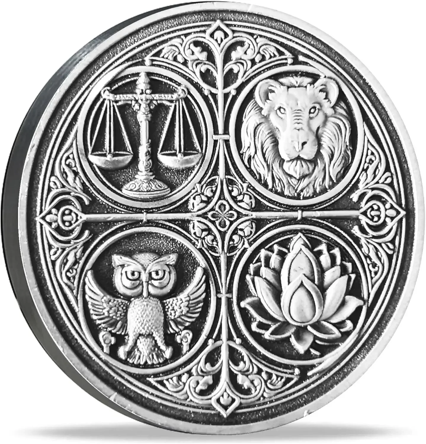 The Four Cardinal Virtues Stoic Coin: Emblem of Christian Ethical Principles — Inspirational  Reminder for Stoicism Enthusiasts