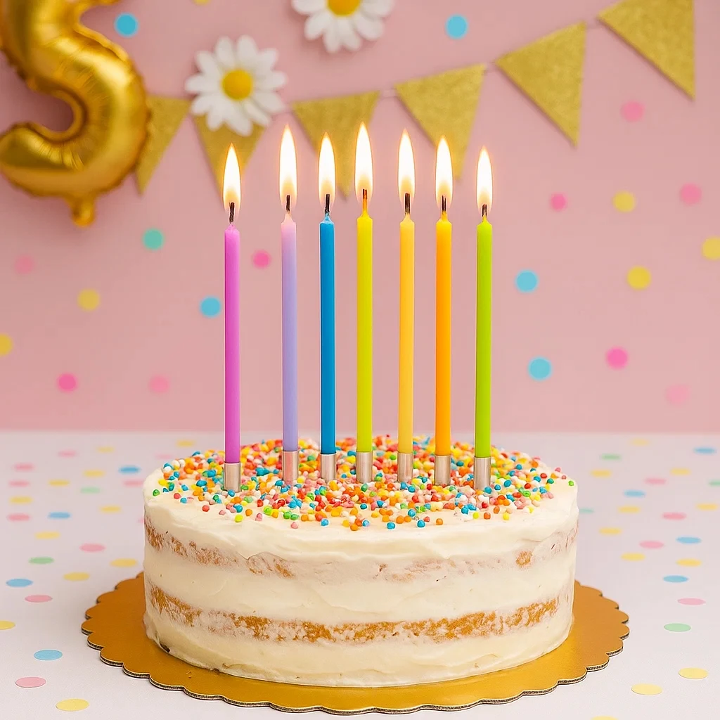 10PCS Buntstift Gewinde Kerzen Alles Gute Zum Geburtstag Kinder Party Kreative Gewinde Regenbogen Kuchen verziert Kerzen