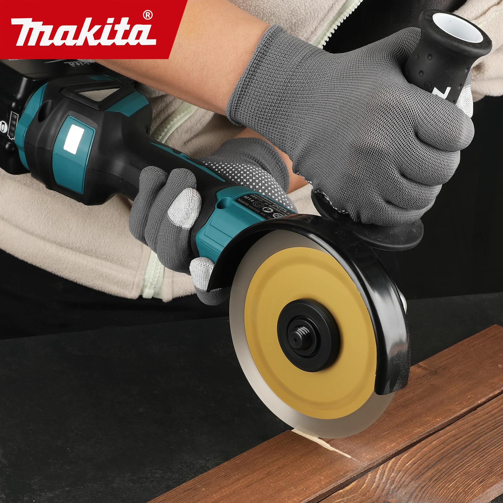 NEW 2026Makita DGA504 125mmCordless Angle Grinder 8500RPM High Power 6.0Ah Rechargeable Battery for Metal Polishing&Cutting Work image 4