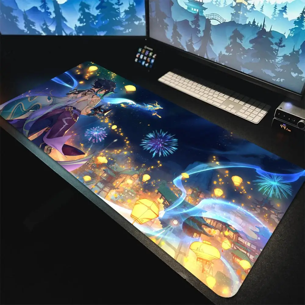 

Genshin Impact аниме/игровой коврик для мыши, коврик для клавиатуры и мыши, милый игровой аксессуар для офисного компьютера, коврик для мыши для ноутбука
