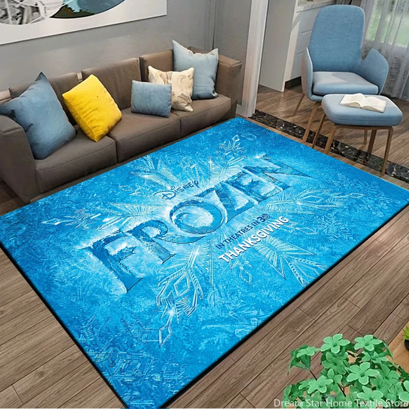 

Frozen Elsa Princess Anti-Slip Carpet for Children,Rug Living room Bedroom Floor mat Kitchen Mat Baby Crawling Bedroom Decor Mat