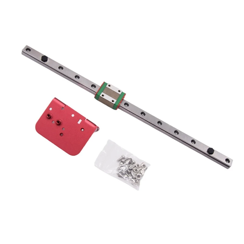 Linear Slide Rails Upgrade Kit X Axis Linear Guide Kit With Backplane Bracket Enhanced Stability 310Mm For Ender-3