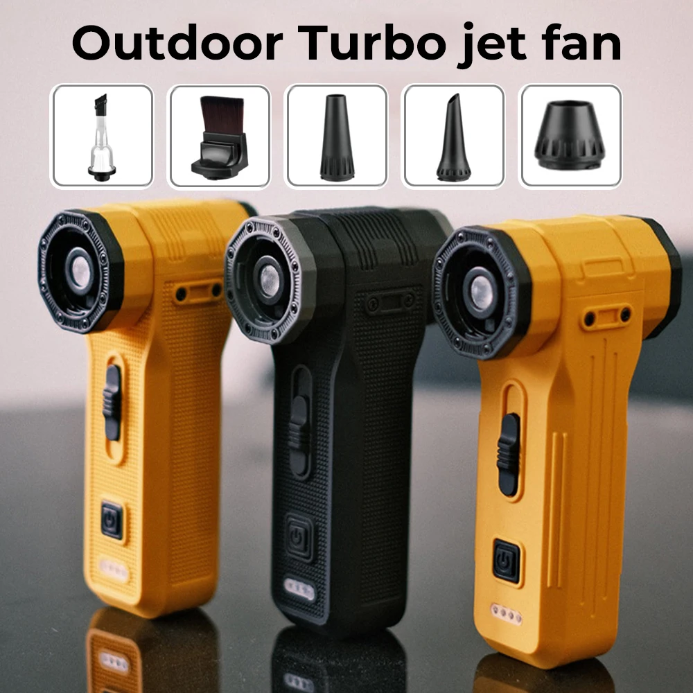 

Турбо-портативный вентилятор 450000 об/мин с комплектом пылесоса, 8000 мАч, Violent Turbo Jet Fan, беспроводной воздуходувка, пневматический пистолет, souffleur air puissant