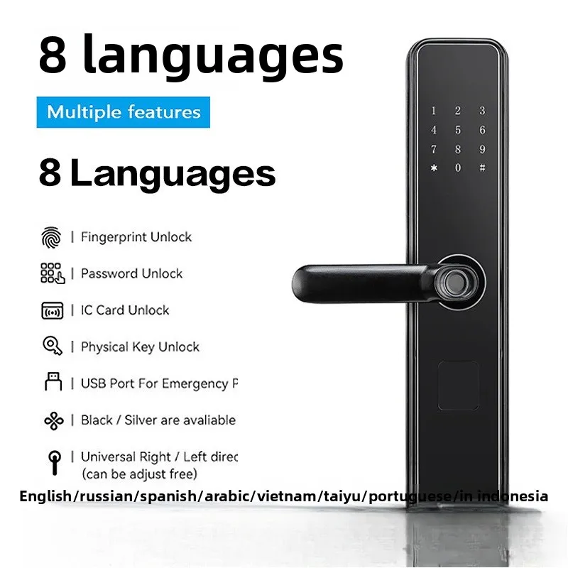 

Multi-language Smart Password Entry Fingerprint Lock
