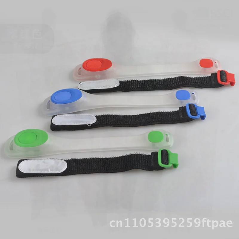 LED Luminous Arm Band Reflective Bracelet for Night Running Outdoor Sports Cheer Props Multicolor Silicone Wrist Strap