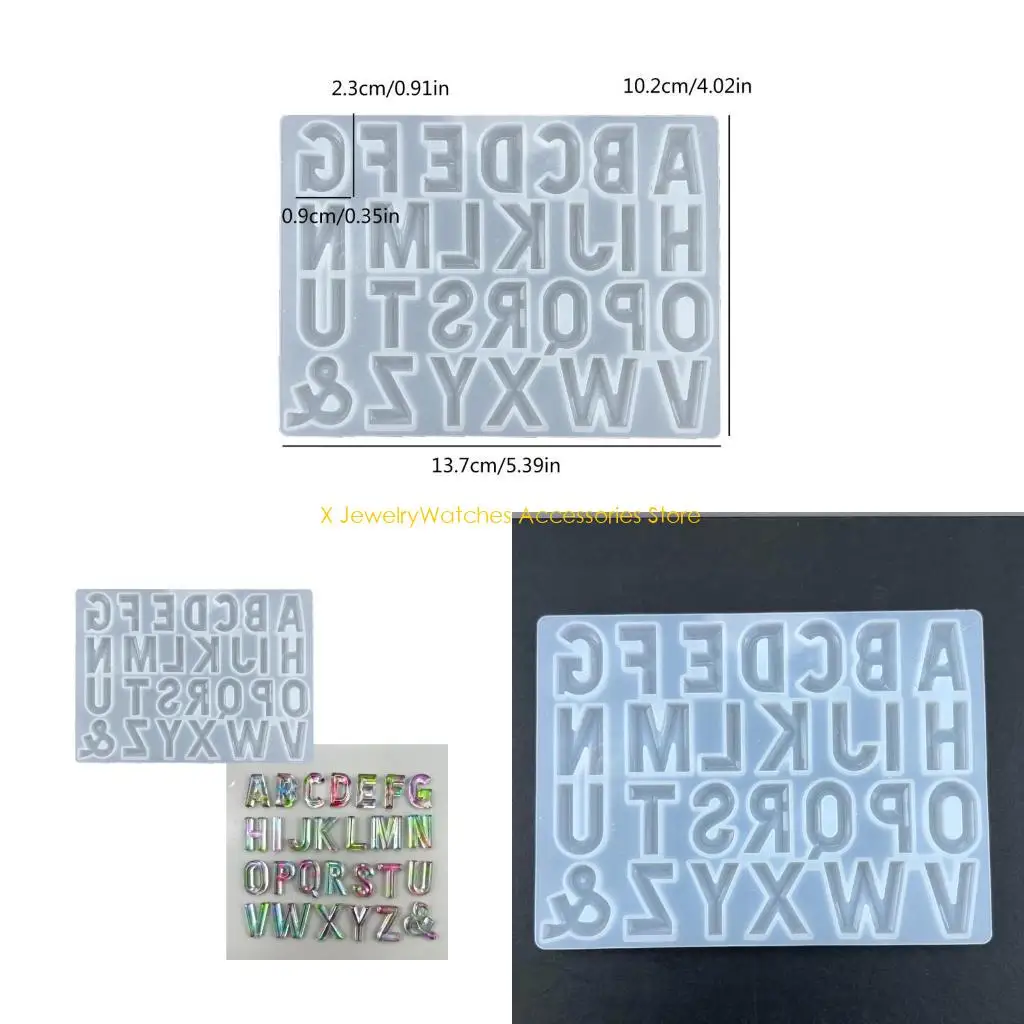 

31KD силиконовые формы для ювелирных изделий в форме заглавной буквы для изготовления украшений