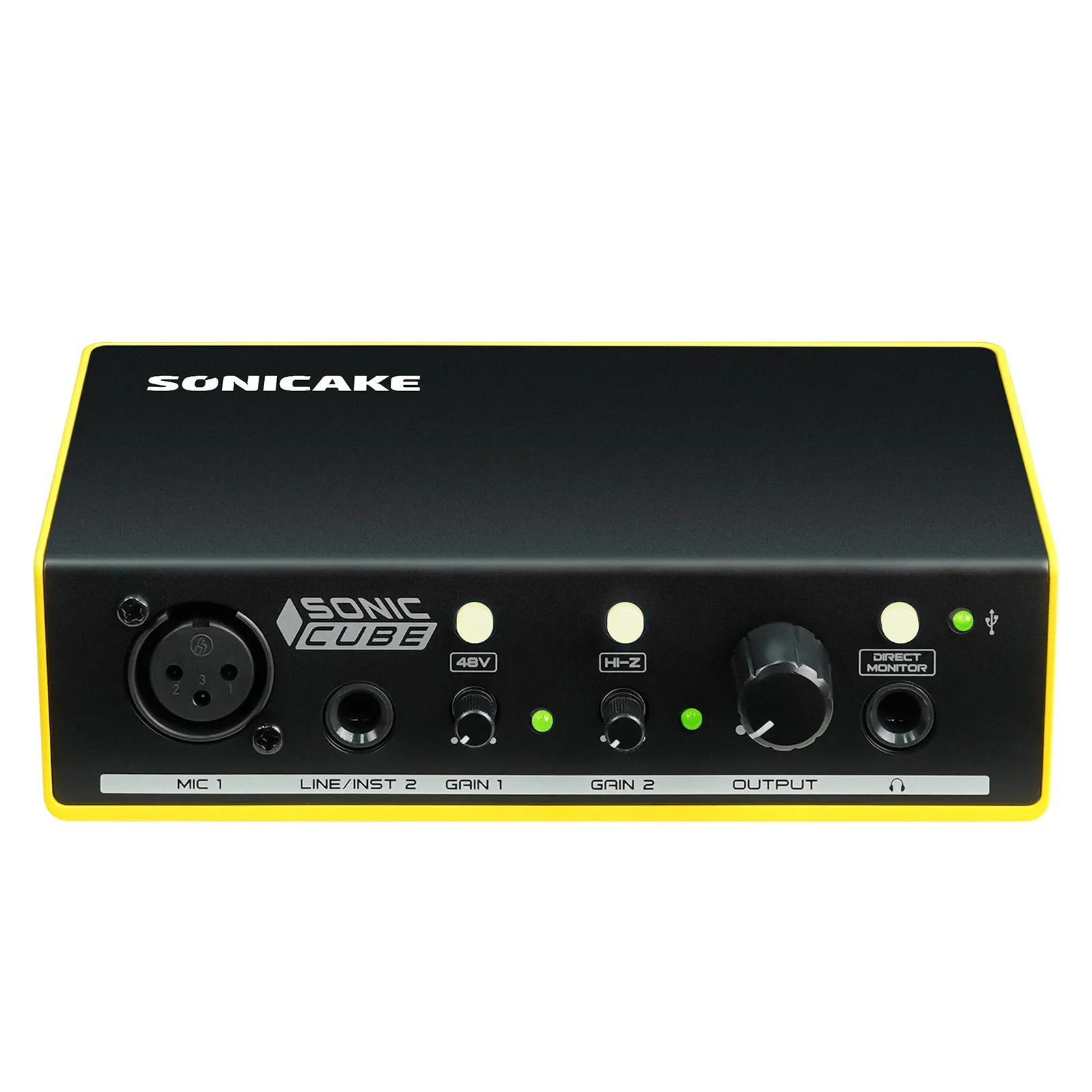 Sonicake Sonic Cube Dual-Channel Professional Audio Interface High-Quality Analog Preamplifier for Studio Recording Microphone