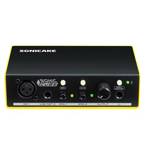 SONICAKE Sonic Cube dual-channel professional audio interface high quality analog preamplifier for Studio Recording Microphone