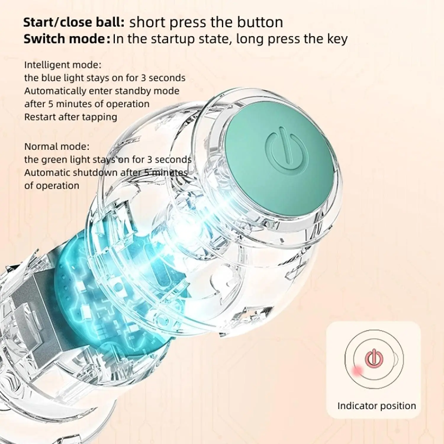 Electric Cat Ball Toys Automatic Rolling Smart Toys for or Animal onomatopoeia toys Training Kitten for Indoor Interactive