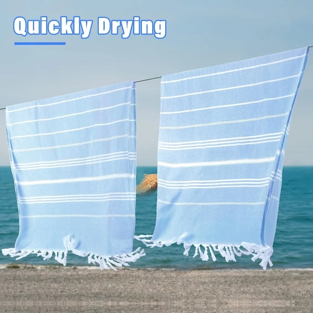 

New arrivals 12 Pack Turkish Beach Towel Bulk 71x36 Blanket Towels Quick Dry Pestemal Turkish Travel Towel for Beach Pool Bathro