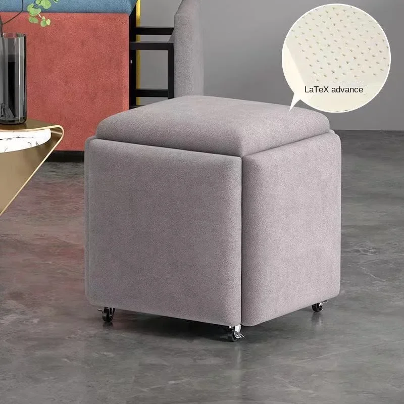 

Rubik Cube Stool Combination Multifunctional Stools Five in One Dining Room Small Stools Sofa Stool Storage