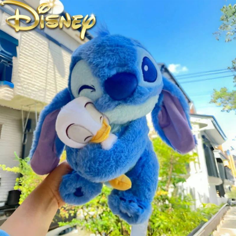 Hot Sale Disney Lilo Stitch Plush Toy Cartoon Embrace Donald Duck Stuffed Cartoon Cute Doll Room Decoration Birthday Gifts Toy