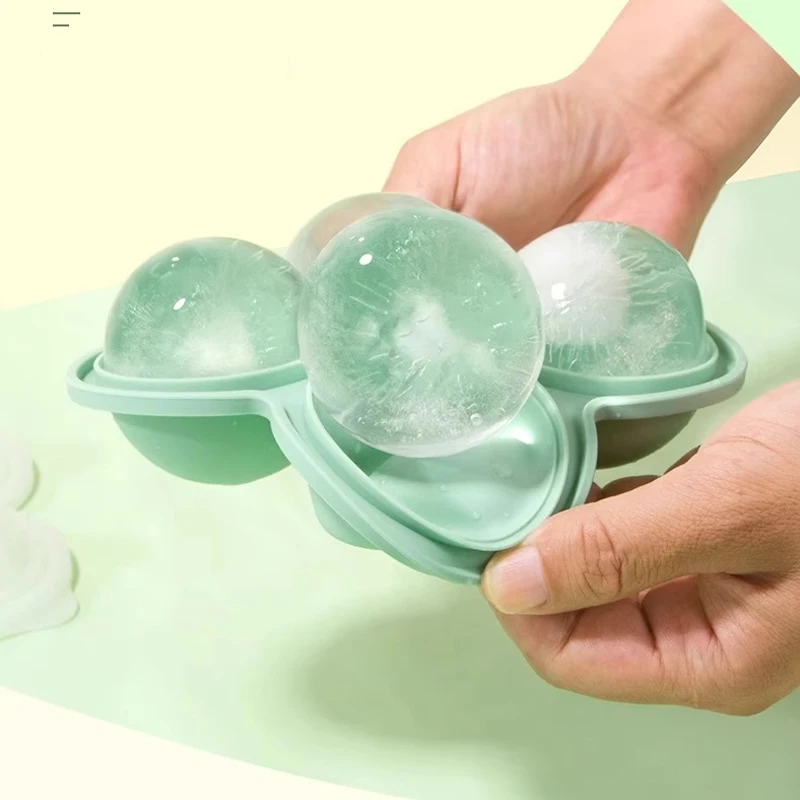 6,5 cm große Eiskugelform, Silikon-Eiswürfelschalen, leicht zu lösender Eiswürfelbereiter für Whiskey, Cocktails, Saft, Küche, Bar, Werkzeuge, Acce