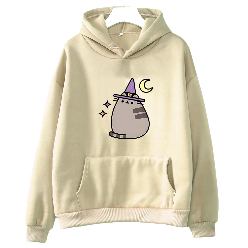 

Pusheenn Cat Graphic Hoodie Women Cute Comic Clothes Fall Winter Fleece Sweatshirt Comfortable Long Sleeve Unisex Pullovers Tops