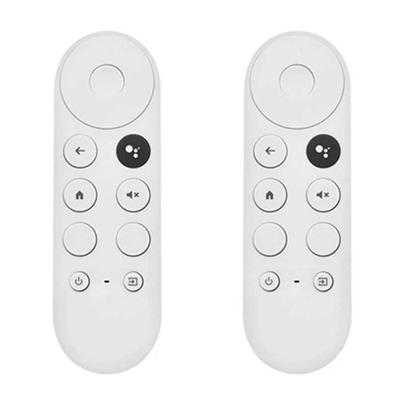 2 PCS เสียง Bluetooth รีโมทคอนโทรลอะไหล่พลาสติกสีขาวสําหรับ 2020 Google TV 4K หิมะ G9N9N รีโมทคอนโทรล