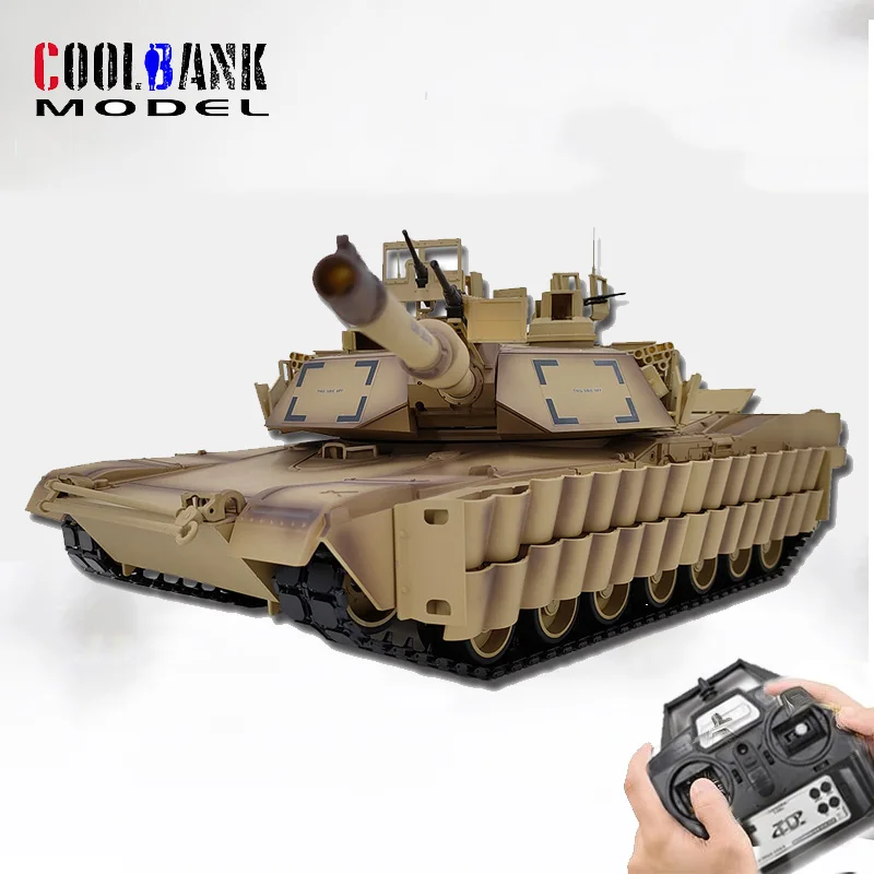 COOLBANK U.S. TUSK Military M1A2 Abrams Main Battle Tank Model 1/16 2.4ghz Remote Control tanque de guerra de controle toys boys