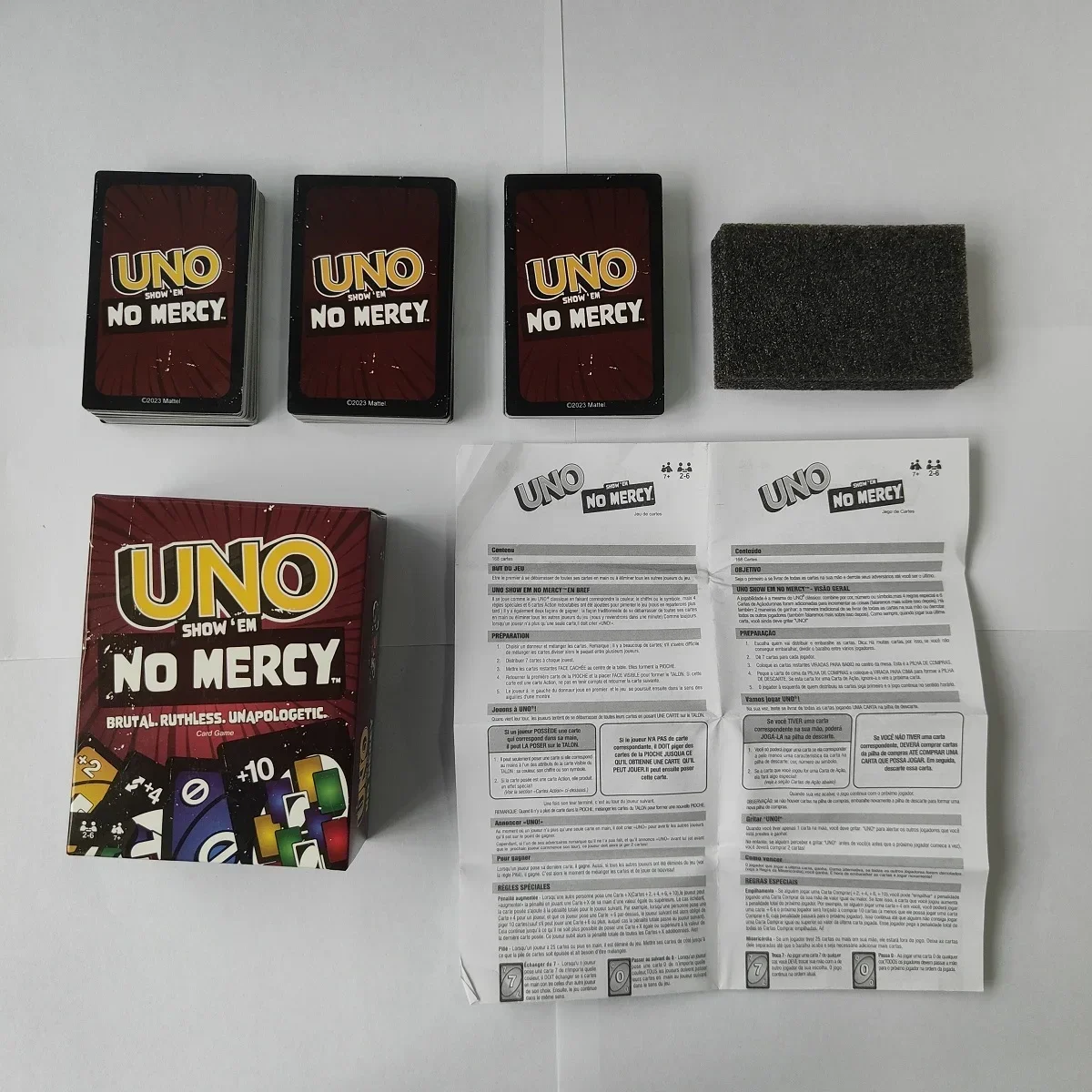 HOT UNO NO MERCY Matching Card Game Pokemon Dragon Ball Z Multiplayer Family Party Boardgame Funny Friends Entertainment Poker