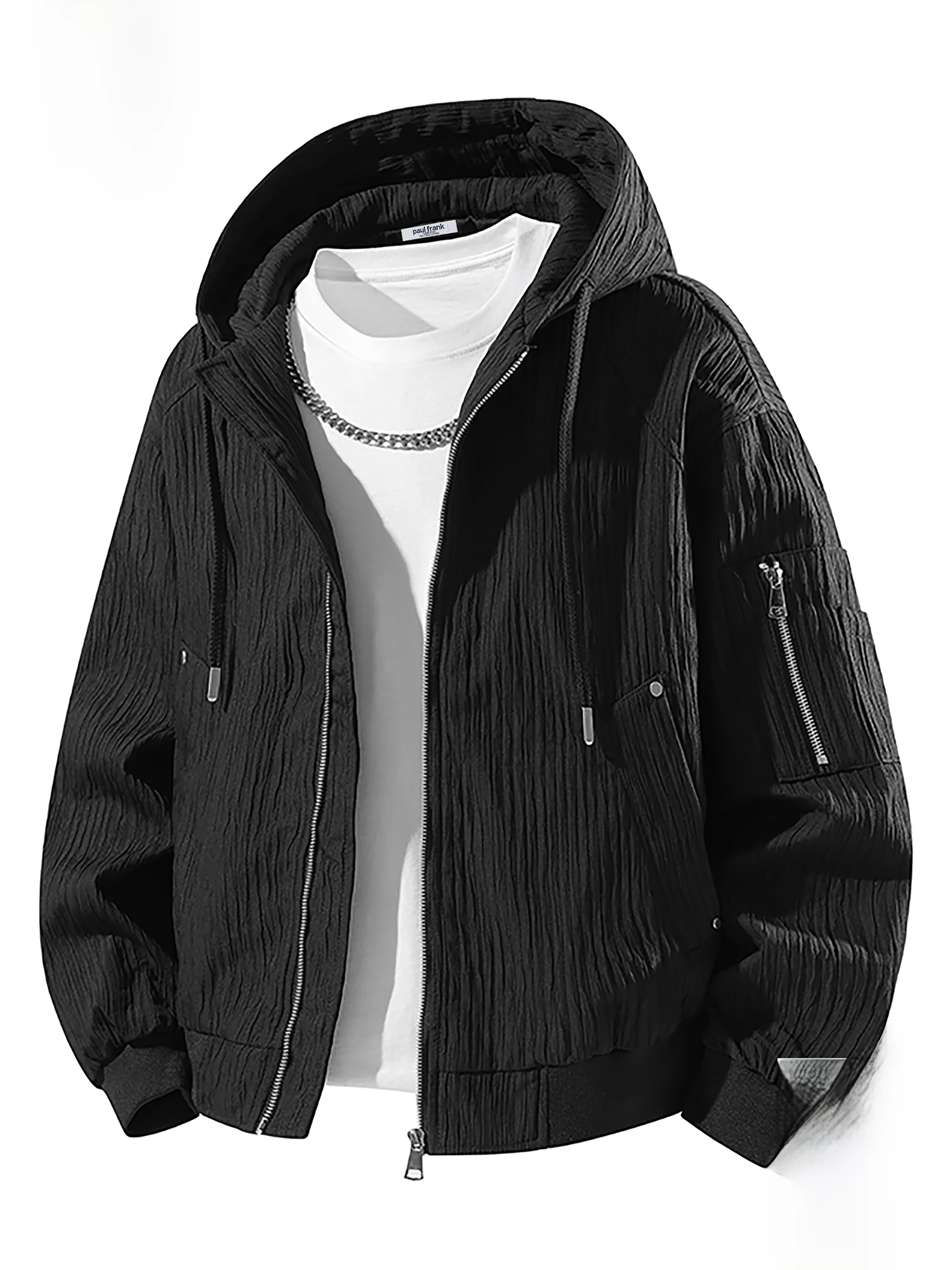 

PaulFrank American Casual Workwear Jaet Men's Spring New Loose Hooded Outerwear Polyester Fiber Youth Trend Spring 2026