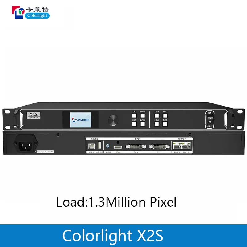 Colorlight X2s Video Processor RGB Full Color Module Indoor LED Display Screen Video Controller USB Port Supports HDMI/DVI