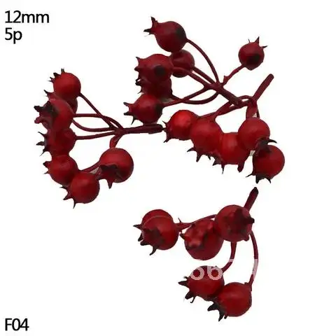 

Artificial Mini Gold Plastic Flower Stamen Cherry Berries DIY Christmas Wedding Wreath Craft Fake Flower Home Decoration