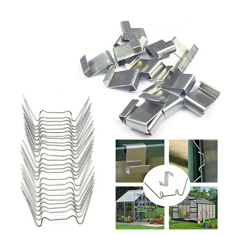 30Pcs/60Pcs Beglazing Kas Glas Overlap Clips Bevestigingsklem Tool W/Z Type Rvs Kas fixing Tool
