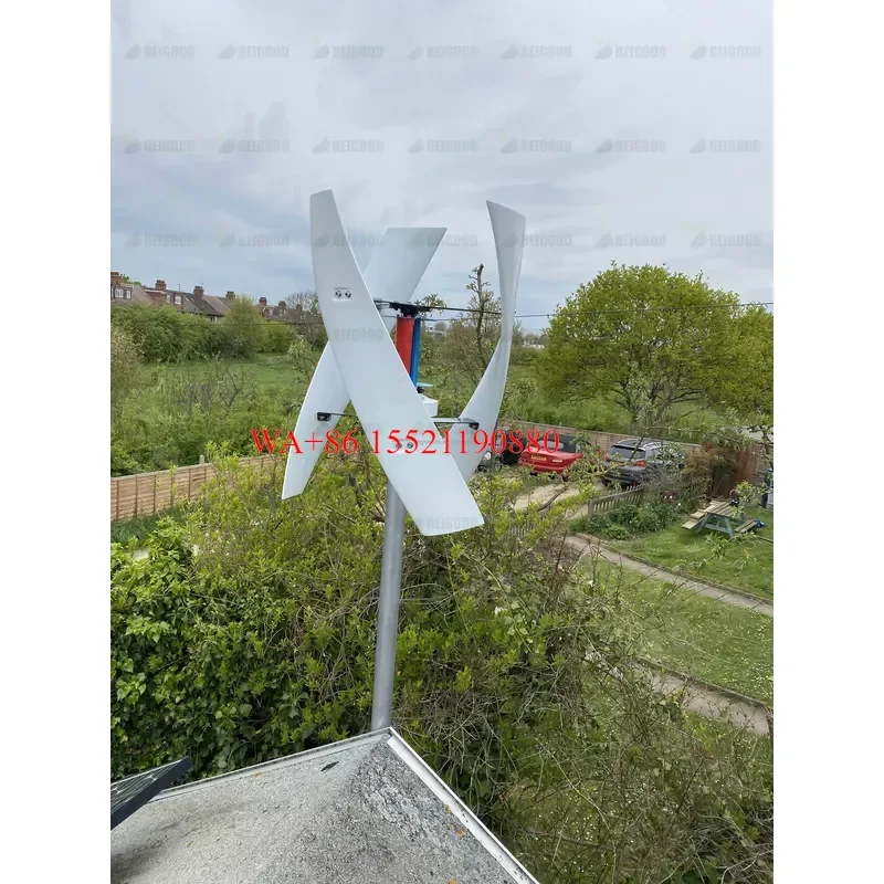 WMWMNU 5KW 10KW Wind Turbine Generator and Solar Panels Hybrid Power System for Home Farm Use