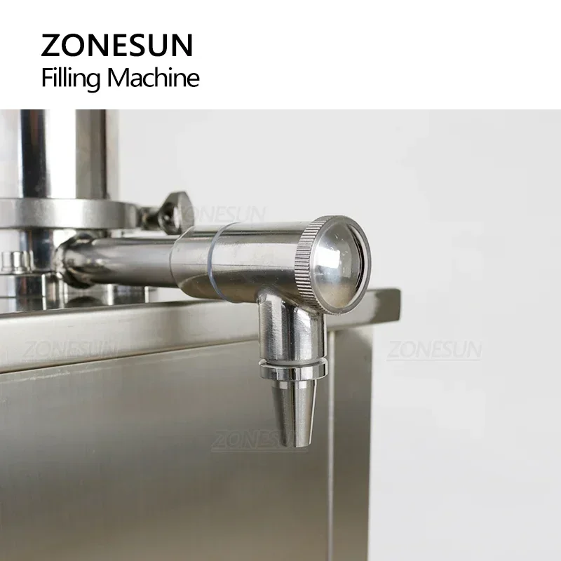 ZONESUN ZS-GT1V  Fully Pneumatic Alcohol Cream Gel Sauce Honey Paste Filling Machine