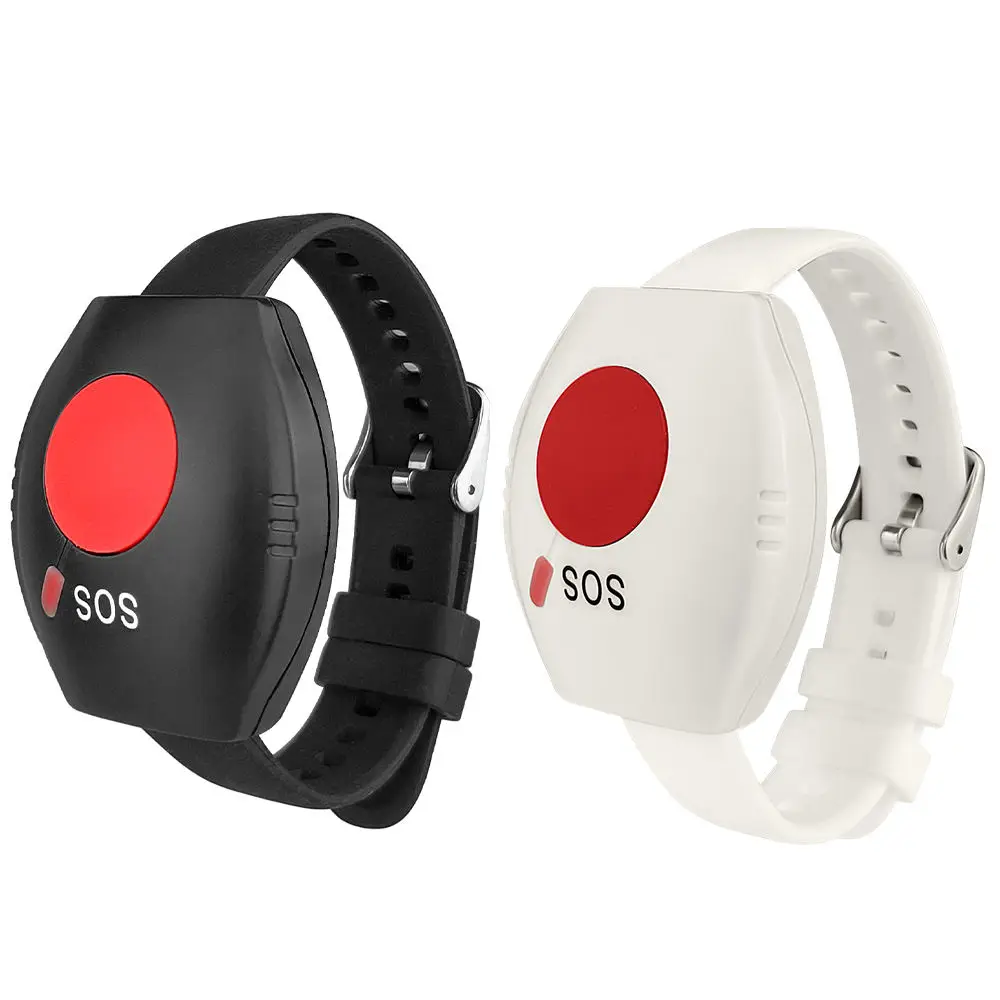 Wireless Waiter Calling System Vibration Watch Pager Receiver 5 Pcs Waterproof Call Bell Buttons for Cafe Service Paging System
