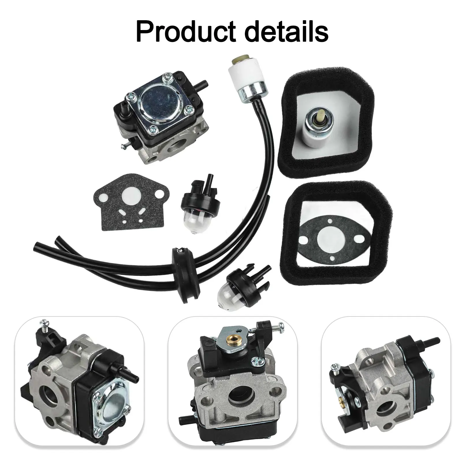 

Комплект карбюратора, совместимый с моделями Toro 51972, 51974, 51952, 51954, 51955, 51956, 51957, 51958, для надежной работы.