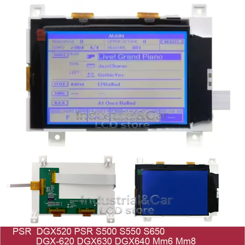 

Новый ЖК-дисплей для YMH DGX520 PSR S500 S550 S650 DGX620 DGX630 DGX640 YPG620 YPG625 MM6 MM8 HJDJ5428(48) 320240B3FF0WA