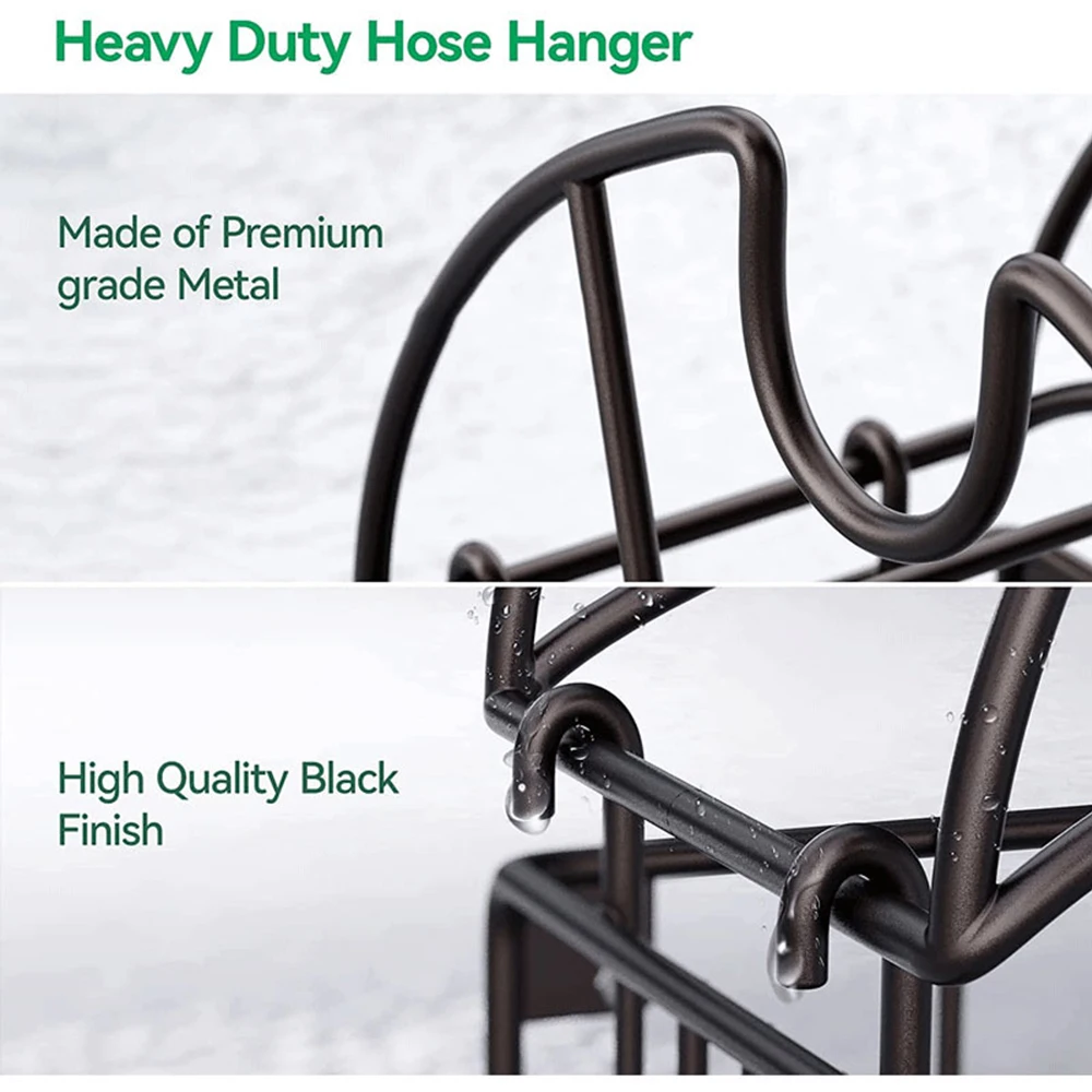 

Functional Outdoor Storage Solution Wall Mount Holder Hose Organizer Garden Hose Holder Easy Installation Functional Design