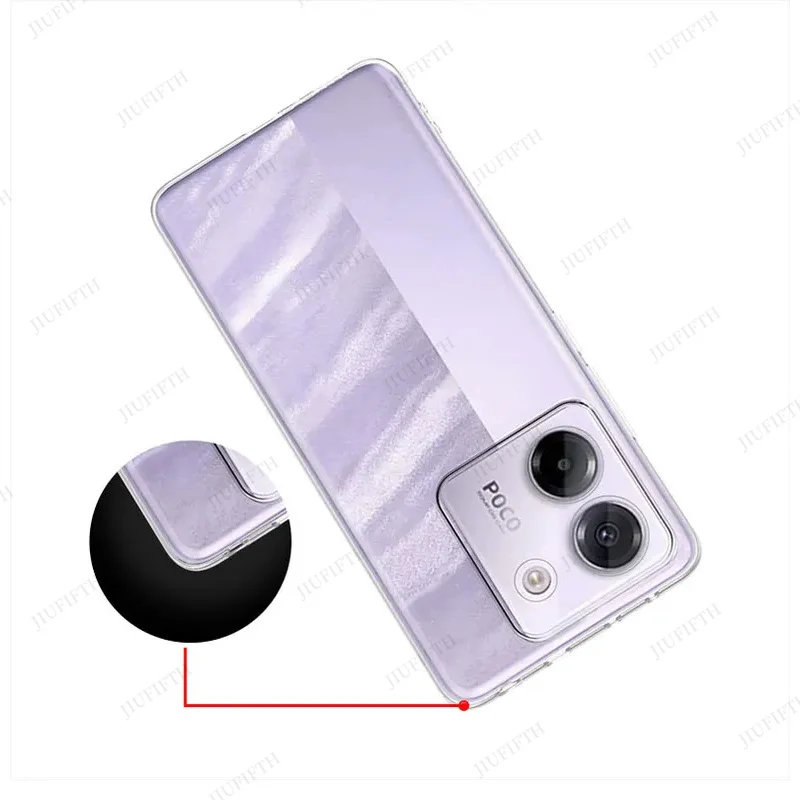 

Case For Xiaomi Poco M7 Pro 5G Phone Cases Ultra Thin Transparent TPU Soft Back Cover Xiomi Poko Little Poco M 7 M7Pro Fundas